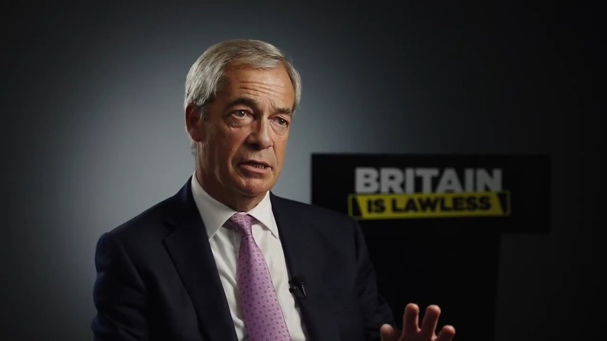 Britain is lawless. Crime is out of control. We need leaders with courage to fix the problem.