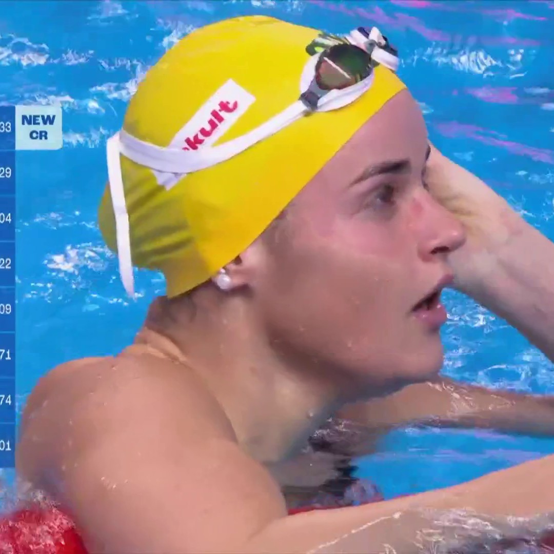 Regan Smith and Kaylee McKeown went down to the wire to decide the women’s 200m backstroke! 👀 📺 Peacock | #AQUASingapore25
