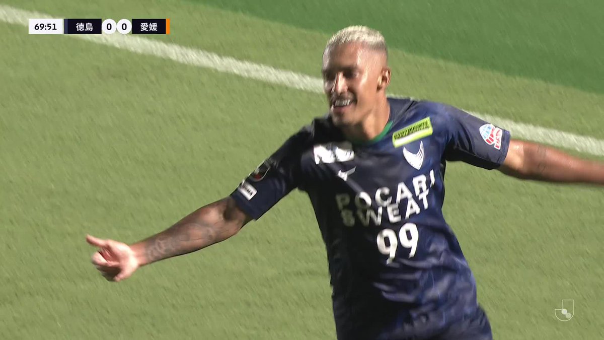 🎦 ゴール動画 🏆 明治安田J2リーグ 第24節 🆚 徳島vs愛媛 🔢 1-0 ⌚️ 70分 ⚽️ ルーカス バルセロス(徳島) #Jリーグ