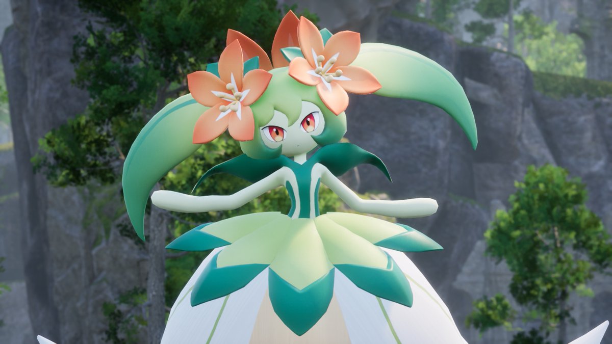 It uses a full-power Solar Blast to discipline naughty Pals. A docile Pal full of love. It watches over small Pals who have lost their parents. 🌸Pal Peeks - Lyleen🌸