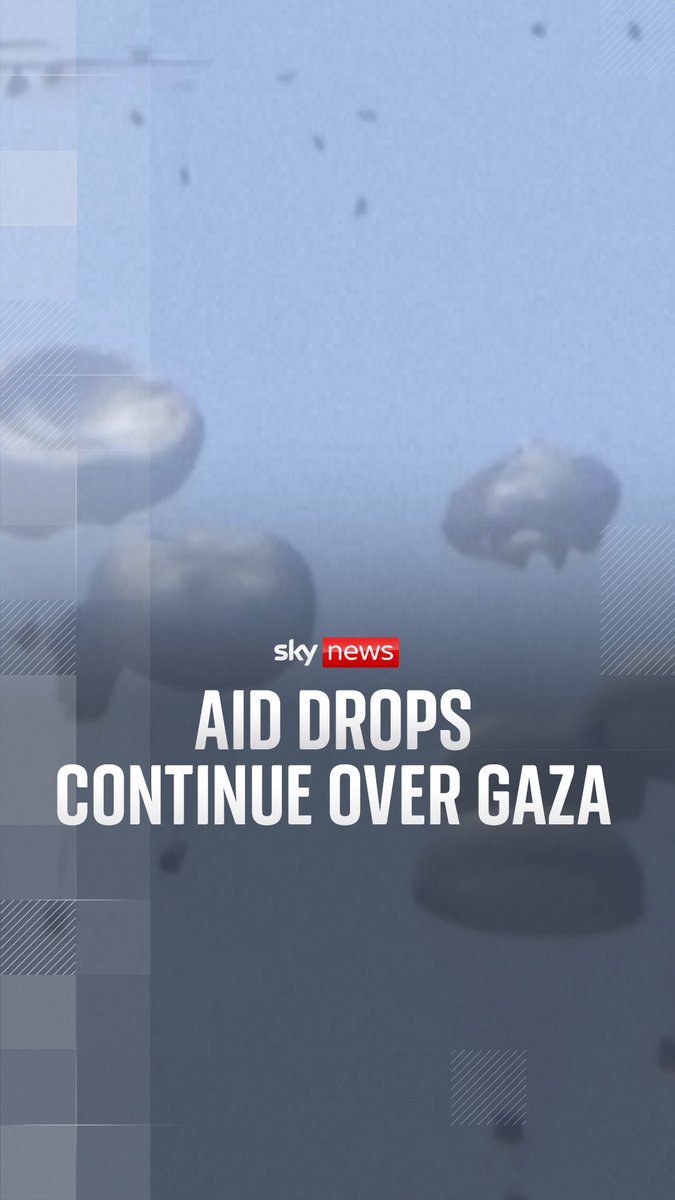 Aid drops continue over Gaza but hunger continues to rise. Aid groups and Palestinians have said changes from aid drops are only incremental. Many Gazans still can't access food, with hoarding, reselling and a breakdown of law and order rife. Read more: