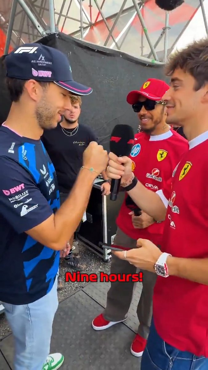 Oh for nine hours sleep every night! 😴 Got any tips, Charles Leclerc? 😀 #F1 #HungarianGP