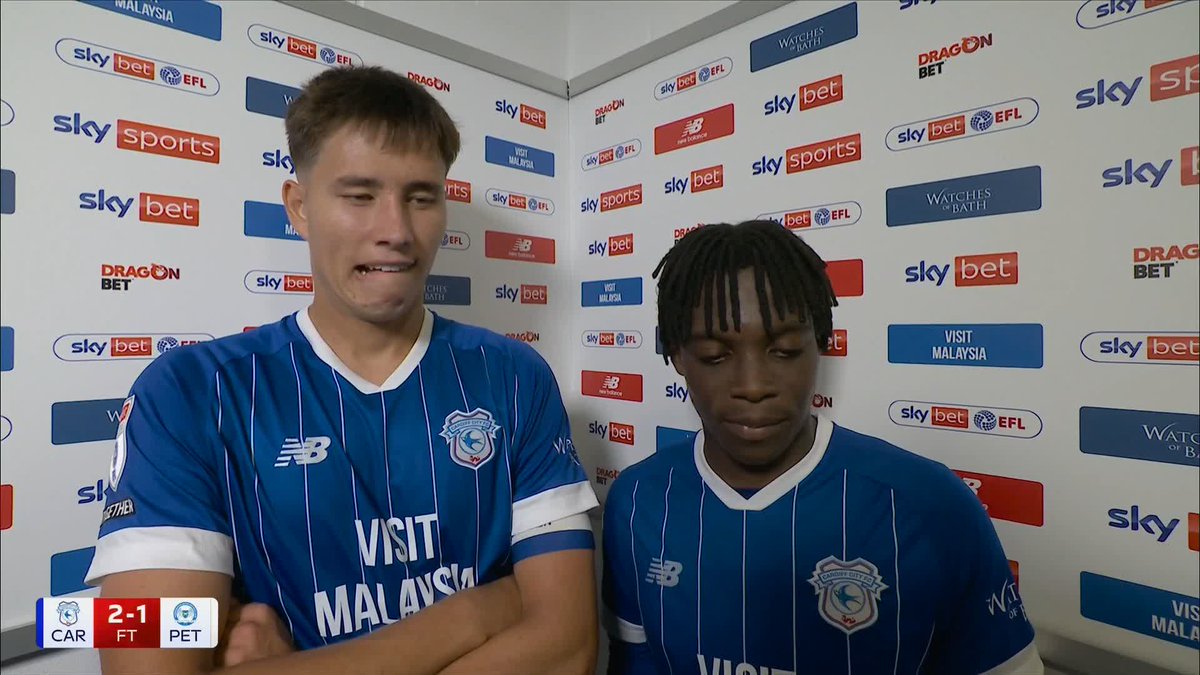 "I had a bit of confidence and thought why not" 😅 Rubin Colwill explains the thinking behind his free kick ⚽️