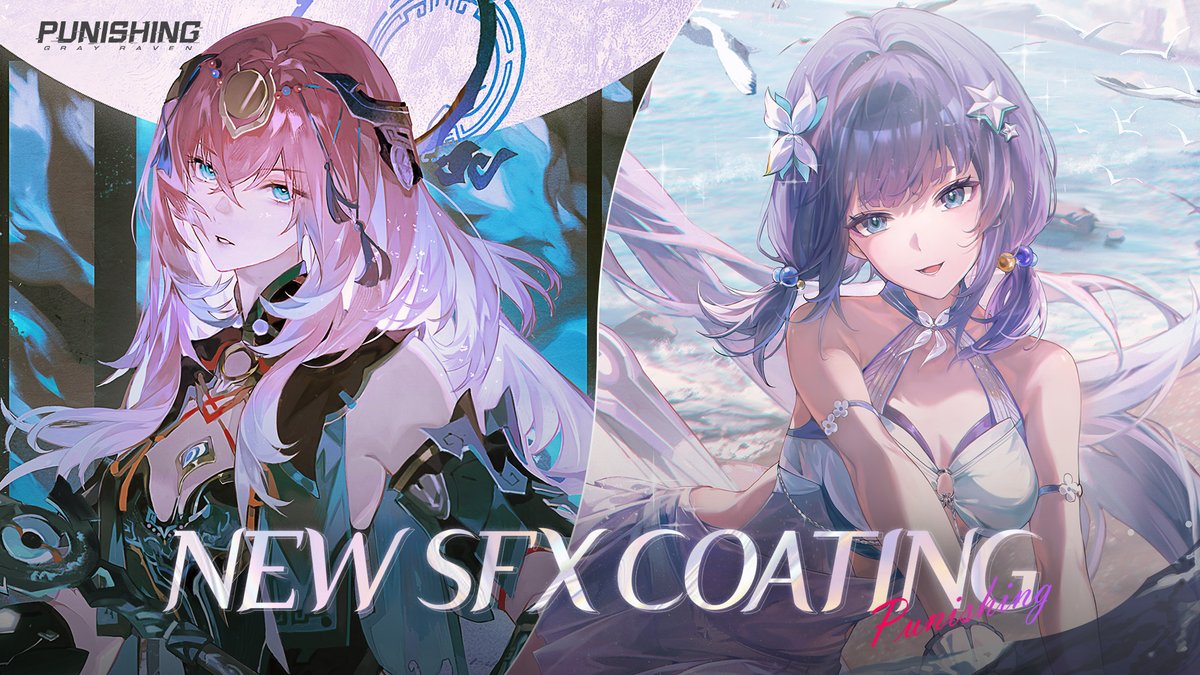 [New Coating PV | Ishmael: Parhelion &amp; Alisa: Echo] The divine maiden chants tribute to the heavens; The luminous arc shimmers upon the scorching sands. #punishinggrayraven #PGR