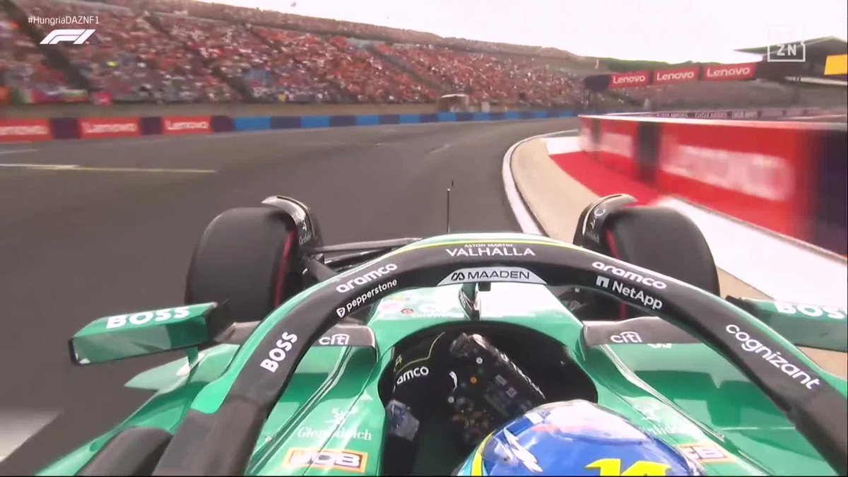 ¡DISFRUTEN DEL ESPECTÁCULO DE MAGIC! 🎩 La estratosférica vuelta de Fernando Alonso que le dejó a una décima de la pole #HungríaDAZNF1 🇭🇺