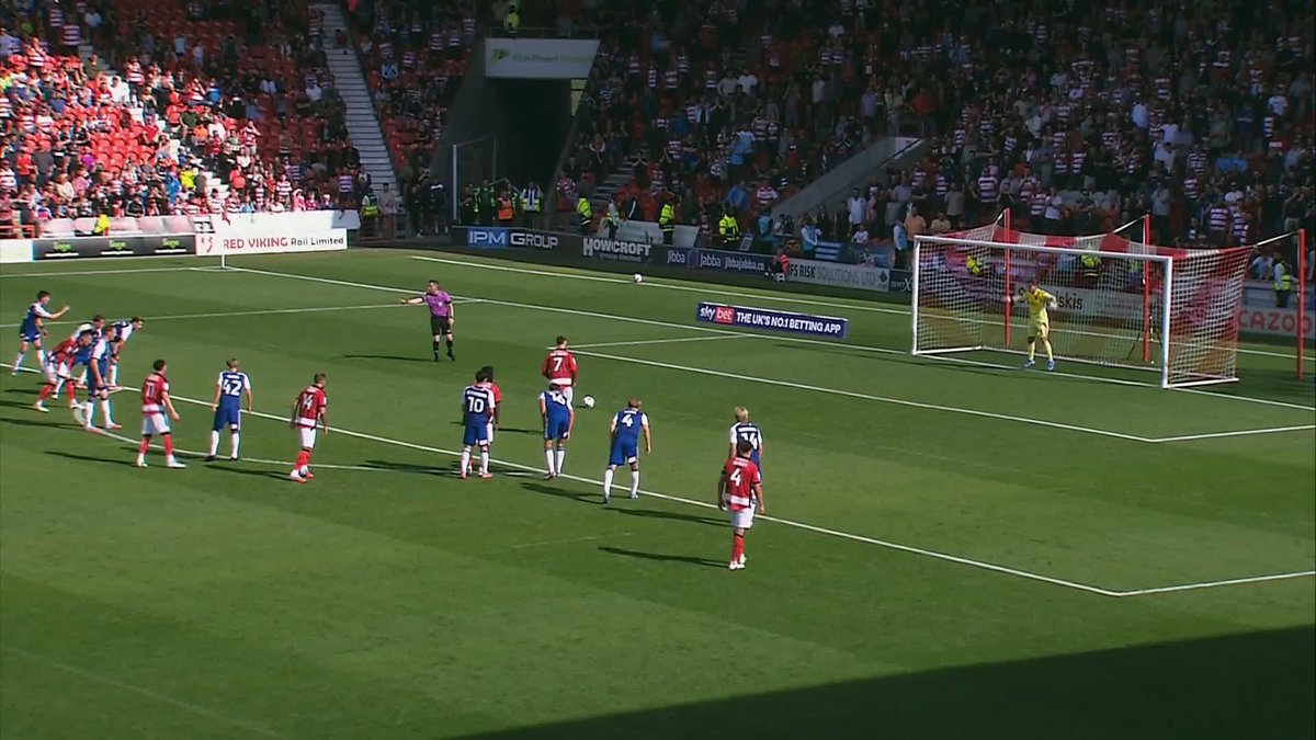 Newly-promoted Doncaster Rovers score from 12 yards late on against Exeter City! 🎯