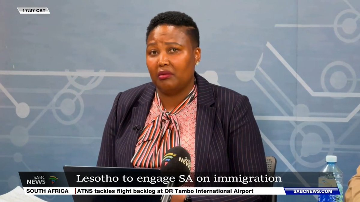 [WATCH] The Lesotho Government is expected to send a delegation to engage South Africa on key issues, including immigration and healthcare. Lesotho Communications Minister Nthati Moorosi has raised concerns over what she describes as ‘xenophobic-like’ treatment of Basotho citizens in SA.