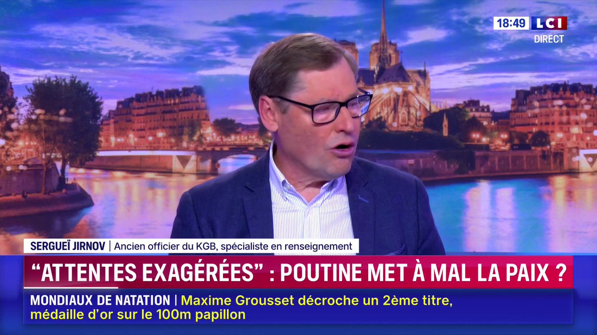 Guerre en Ukraine : "Ce n'est pas la guerre de Biden, c'est la guerre de Poutine", martèle Sergueï Jirnov, auteur, ex-espion du KGB, expert