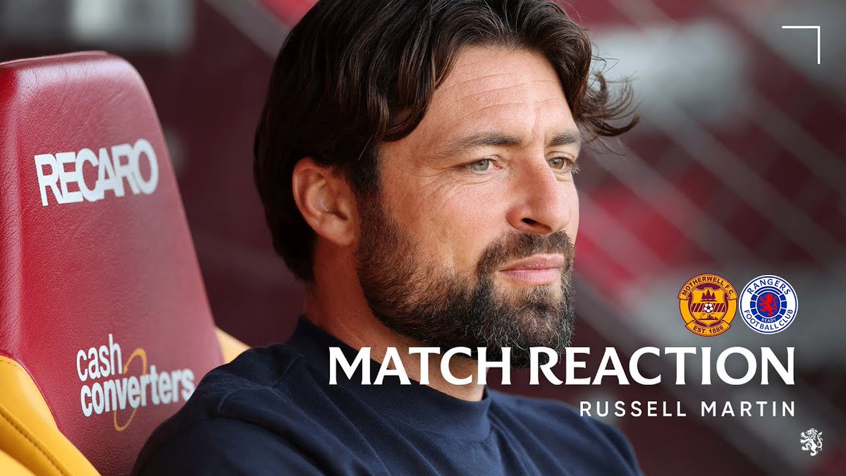 🎙️ Russell Martin spoke to RangersTV after today’s match against Motherwell.