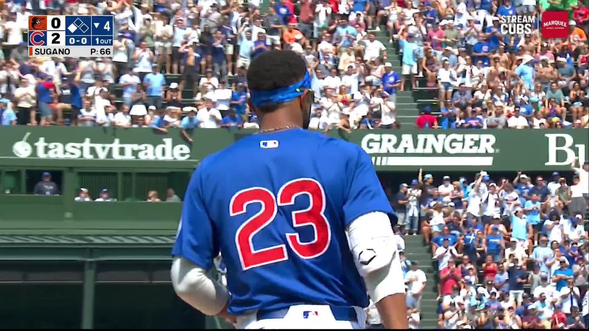 Willi Castro rips a triple in his 2nd at-bat as a Cub 👏