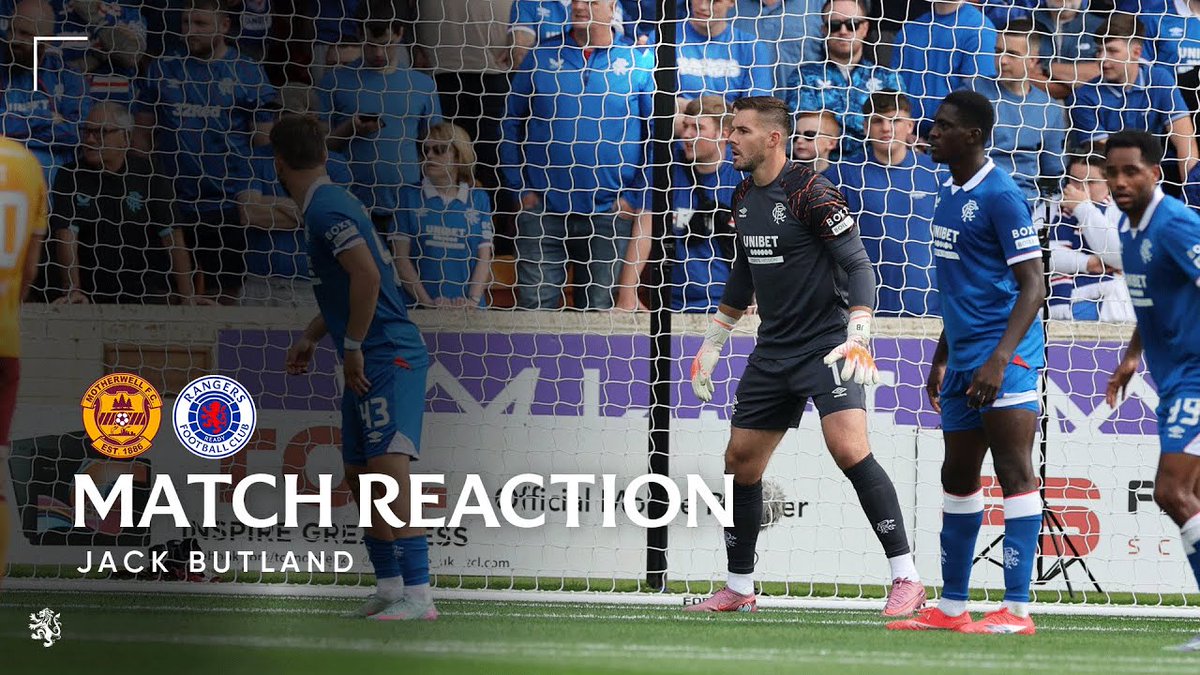 🎙️ Jack Butland spoke to RangersTV after today’s match against Motherwell.