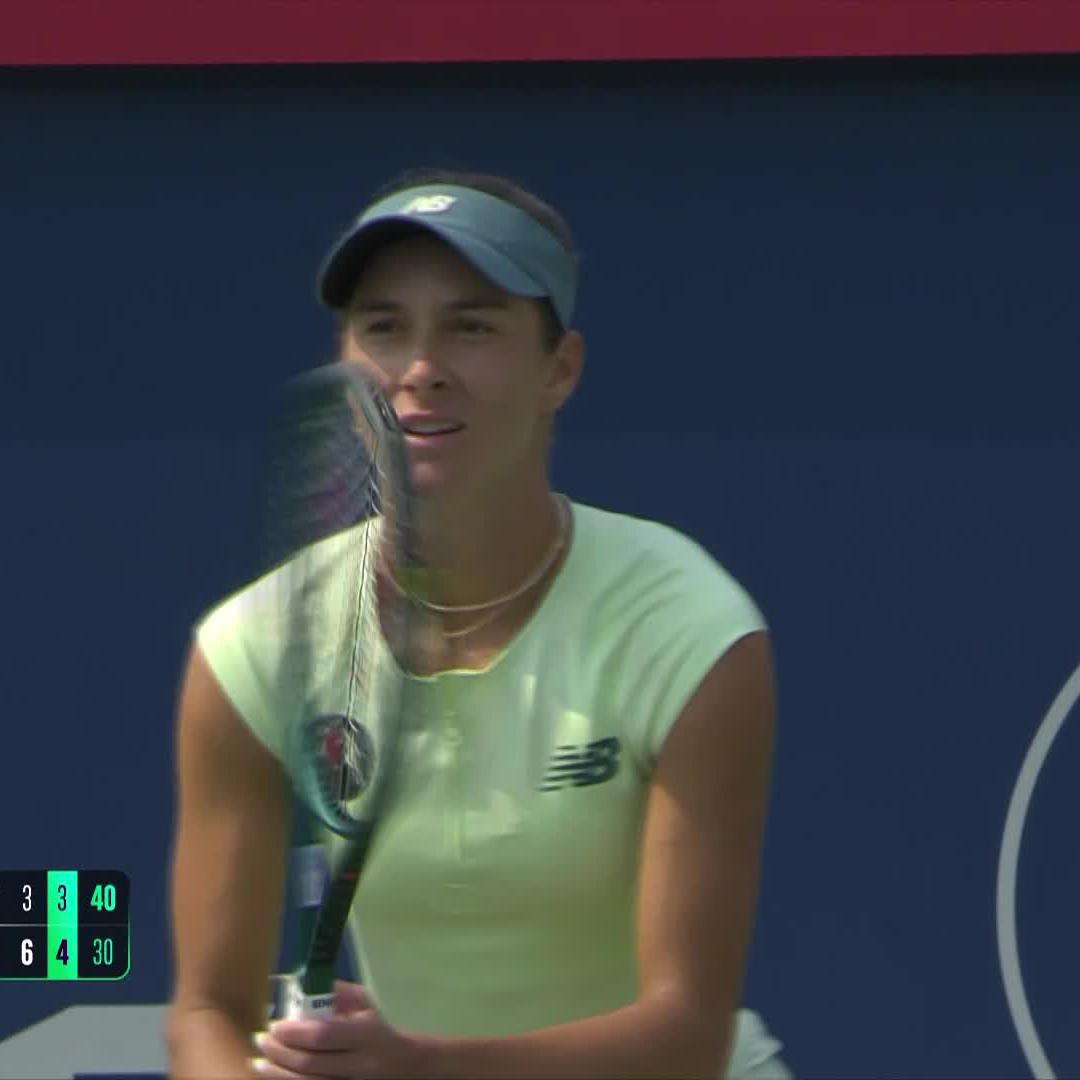 Marta Kostyuk doing Marta Kostyuk things in Montreal. Defending like a brick wall. Capitalizing on her chances when she gets them. One of the most entertaining players to watch, period. 😮‍💨