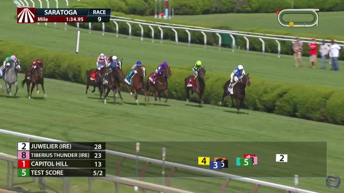 World Beater upsets in the G1 Saratoga Derby Invitational at 11/1 to give trainer Riley Mott his first G1 win! 🏆🤩 @juniorandkellya picked up the mount.