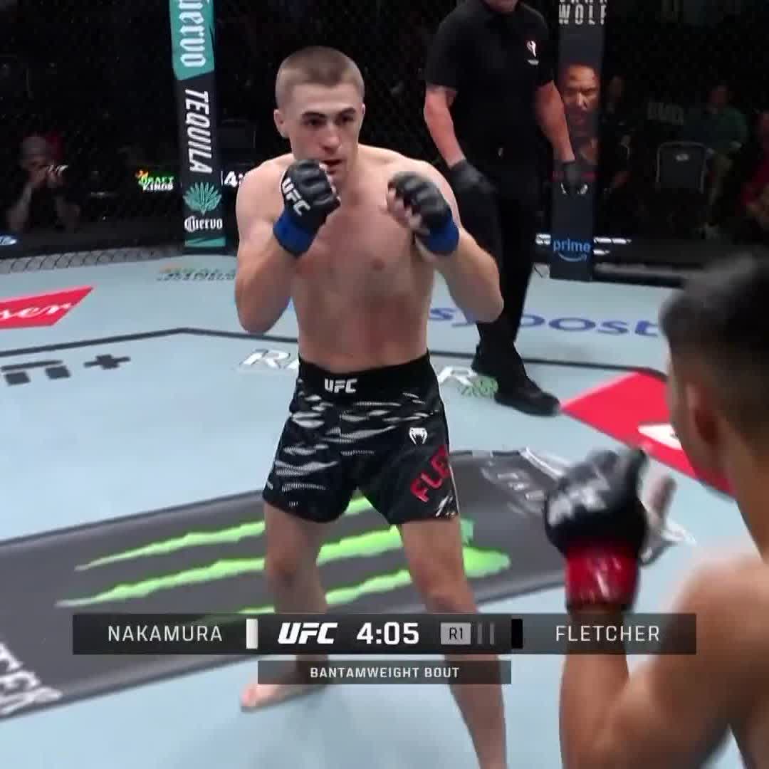 中村倫也 フィニッシュシーン！ 三日月蹴りを効かしてパウンドアウト！ #UFC