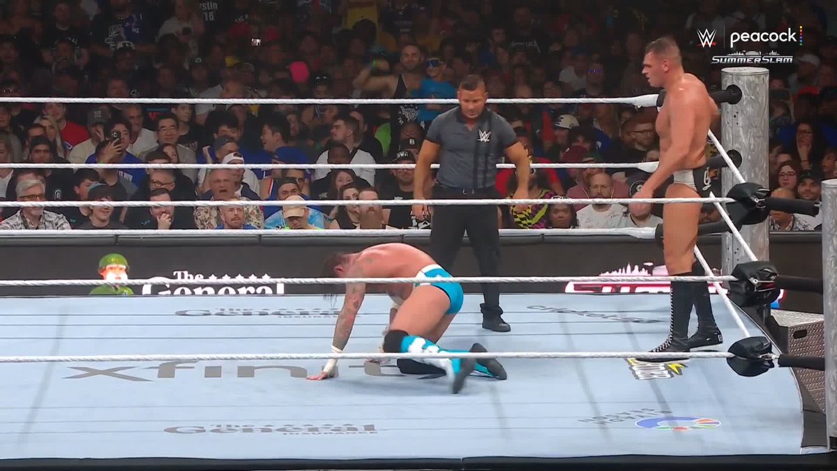 CM Punk gets knocked down but gets back up again at SummerSlam!