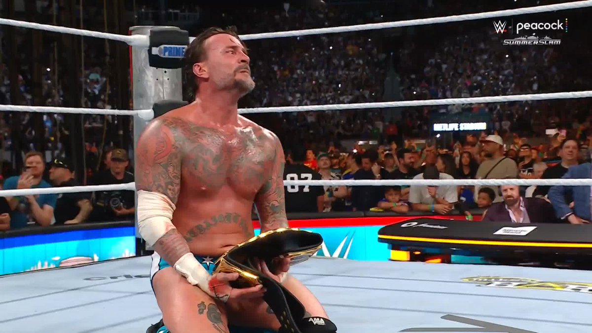 CM Punk has climbed to the top of the mountain in WWE once again! 🏆