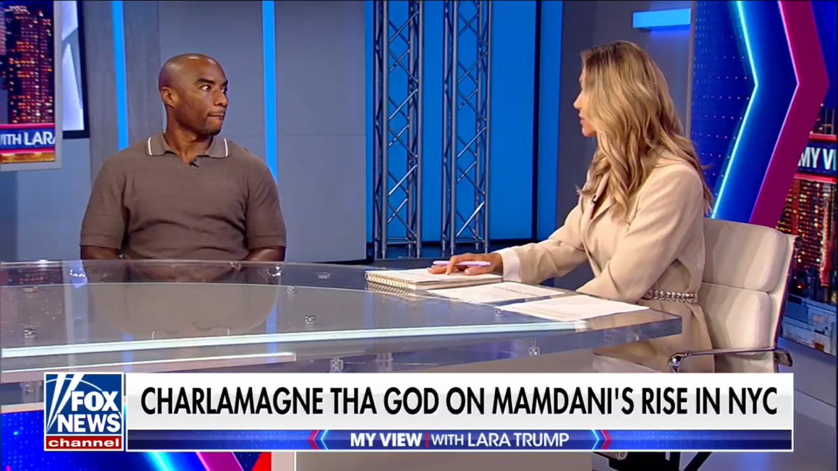 .Charlamagne Tha God calls out Democrats for coming up with new words and phrases for "all types of stupid stuff" during a conversation with Lara Trump on My View with Lara Trump.
