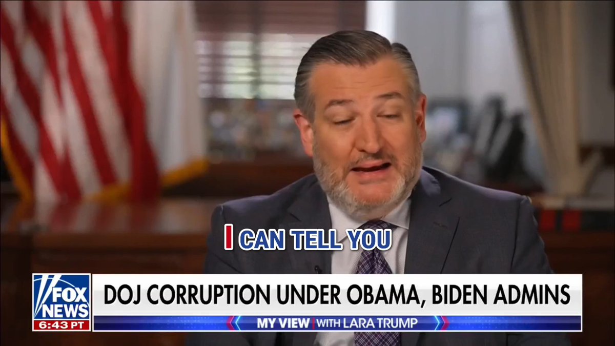 .Senator Ted Cruz (R-TX) tells Lara Trump he did not speak to former President Joe Biden while he was president on ‘My View With Lara Trump.’