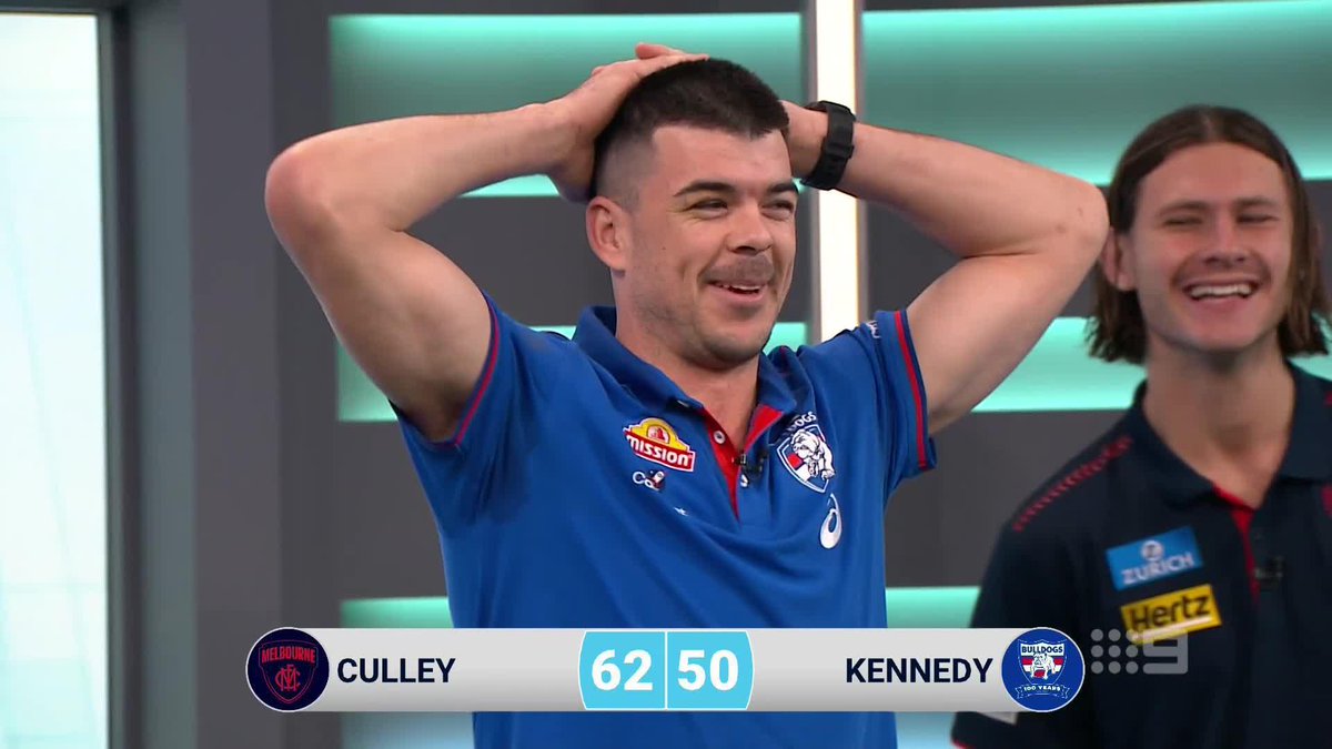 The boys were in disbelief as Matt Kennedy went FULL TJ in the handball 😳 #9AFLSFS | Watch on Nine & 9Now 🖥️