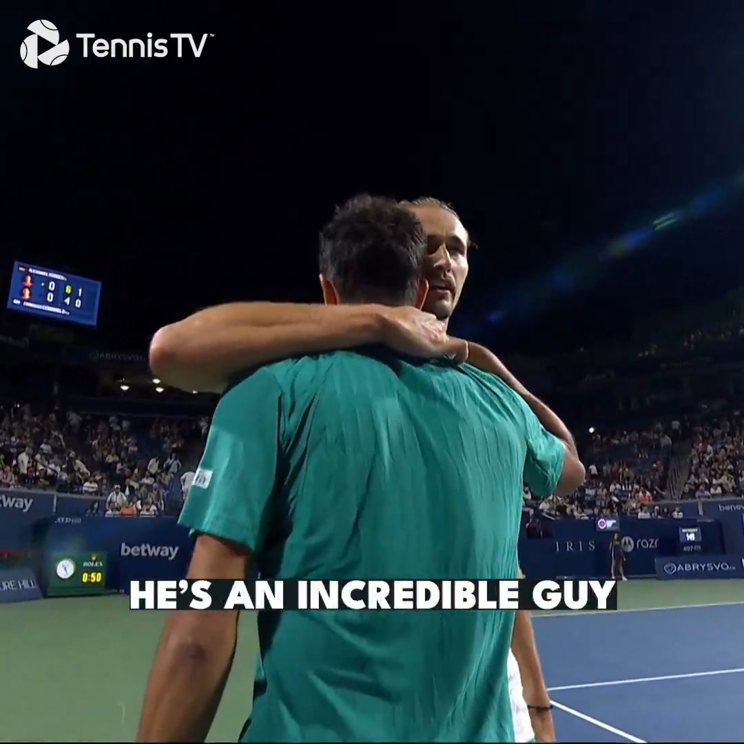 Nothing but respect 🤝 Alexander Zverev #NBO25