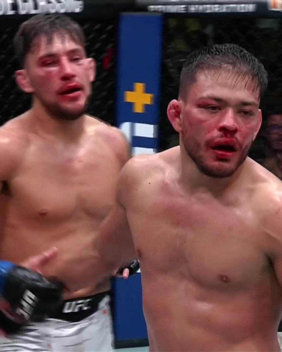 WHAT A FIGHT BETWEEN BRENER AND RIBOVICS 👏 Ribovics won via unanimous decision. #UFCVegas108
