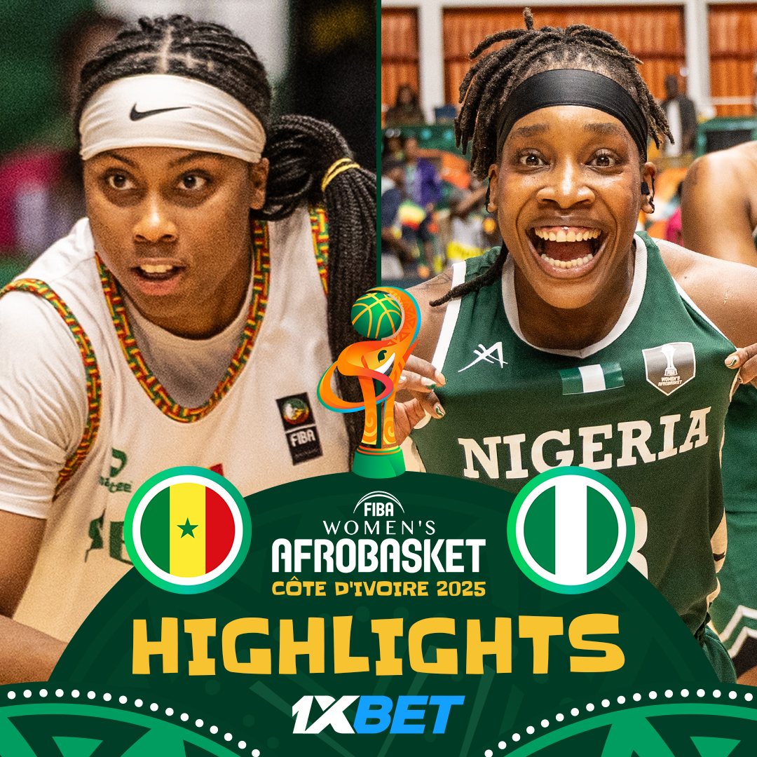 🇳🇬 Nigeria survived a hard-fought test, beating arch rivals Senegal to advance to the #AfroBasketWomen' final for the fifth time in a row! 🤯 🔥 Official Team Nigeria Basketball x #LeadWithLegacy | 1XBET Highlights
