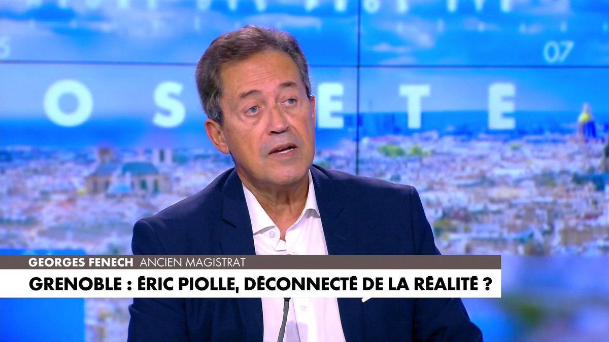Georges Fenech, ancien magistrat : «La bonne nouvelle pour les Grenoblois est qu'Eric Piolle à annoncer qu'il ne se représentait pas», dans #HDProsETE