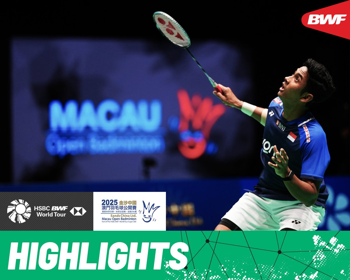 Justin Hoh 🇲🇾 and Alwi Farhan 🇮🇩 go for gold in Macau. #BWFWorldTour #MacauOpen2025