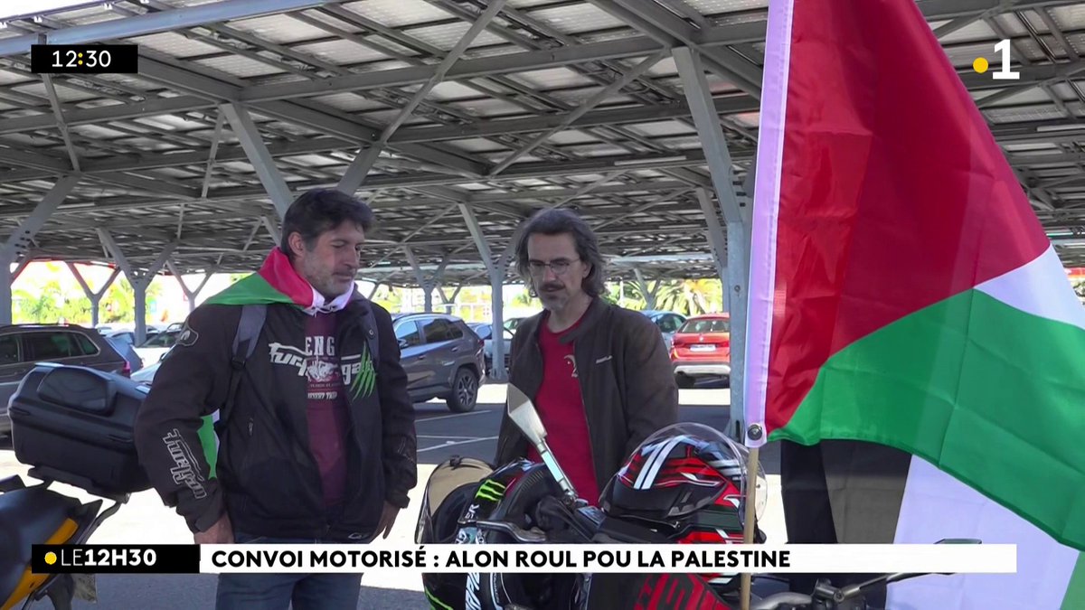 Le collectif Réunion-Palestine organise le convoi "Alon roul pou la Palestine" de Saint-Denis à Saint-Pierre pour sensibiliser la population