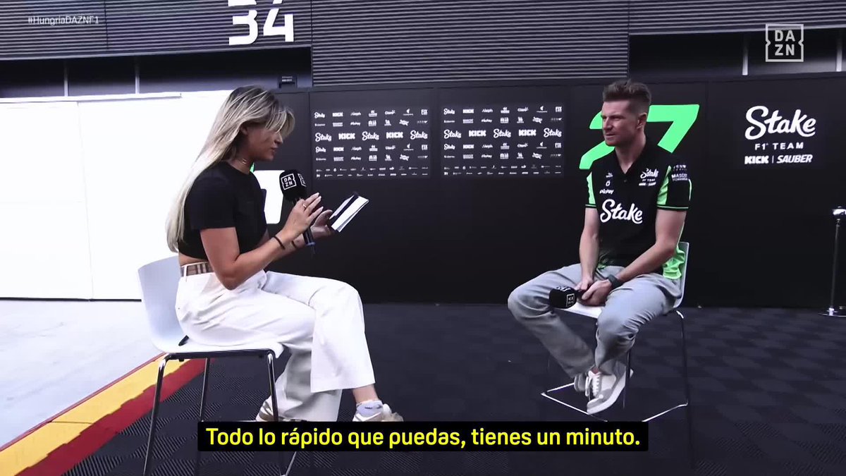 El test de Niko Hülkenberg con Christine GZ 🔝 #HungríaDAZNF1 🇭🇺