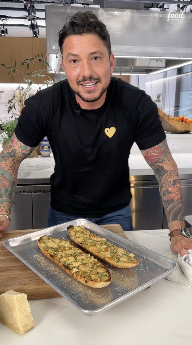 Garlic confit 🤝 garlic bread (We're OBSESSED, Gabe Bertaccini!) Watch Gabe as the newest mentor on #WorstCooks tomorrow at 9|8c! Get the recipe: