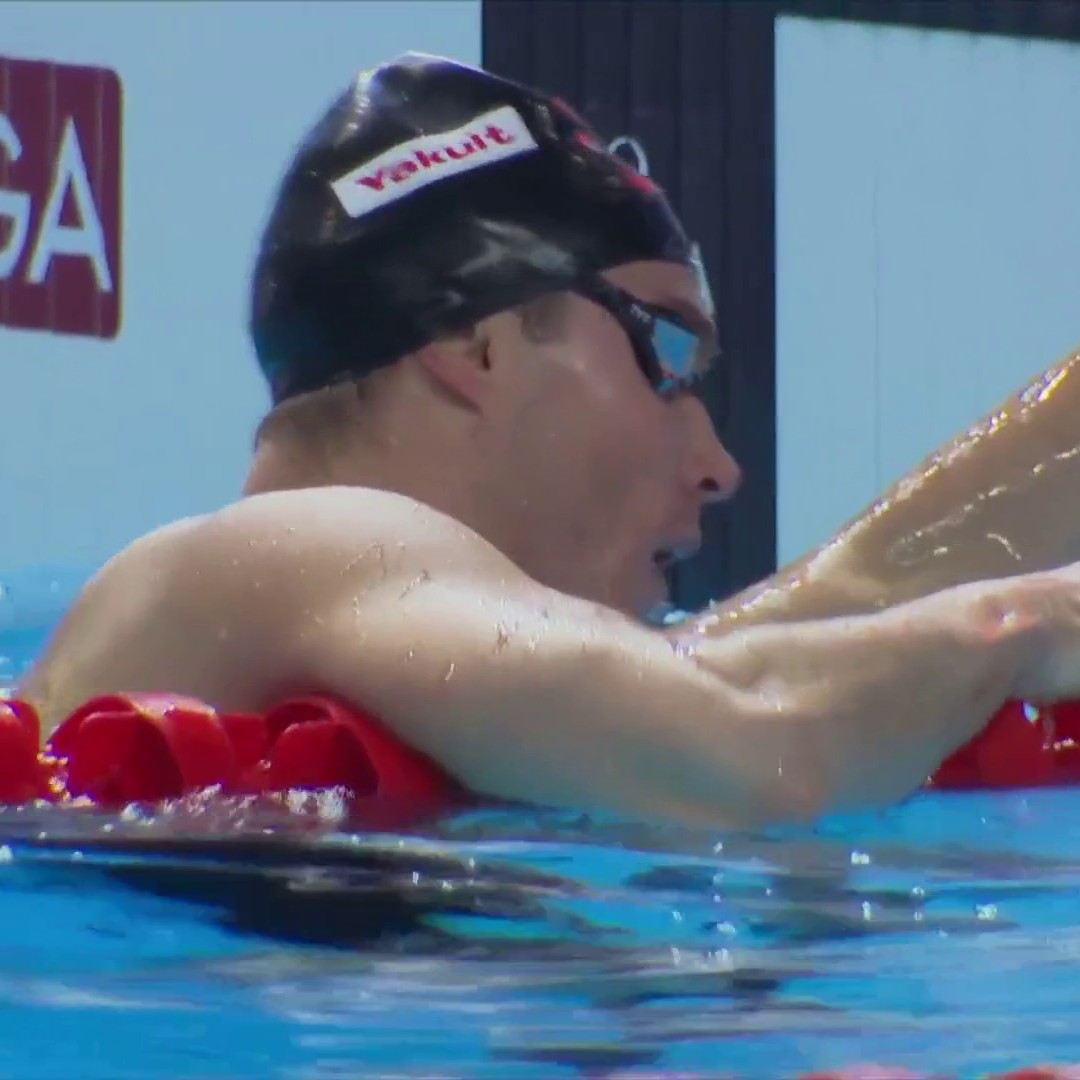 1500m free Olympic gold medalist Bobby Finke surges onto the podium with a bronze medal at Worlds. 🥉 📺 Peacock | #AQUASingapore25