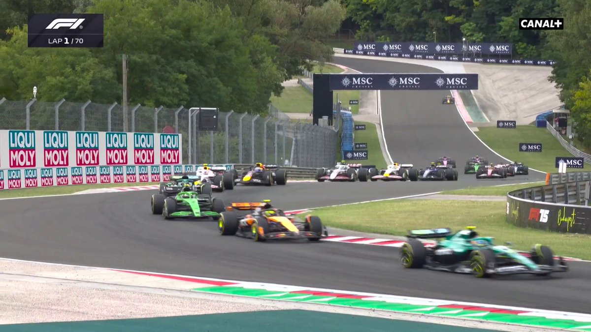 C'EST PARTI POUR LE #HungarianGP 🇭🇺 Charles Leclerc garde la tête ⚡️ #F1