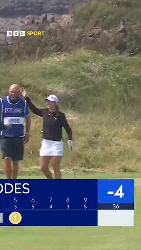 "You can watch golf your whole life and never see anything like that again!!!" 😳😳 Mimi Rhodes with a mind-blowing hole-in-one in the Women's Open!