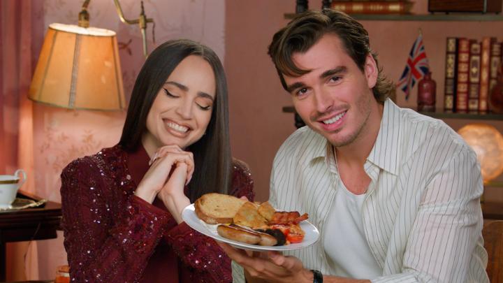 Corey Mylchreest teaching Sofia Carson how to be British will heal the My Oxford Year-sized hole in your heart.