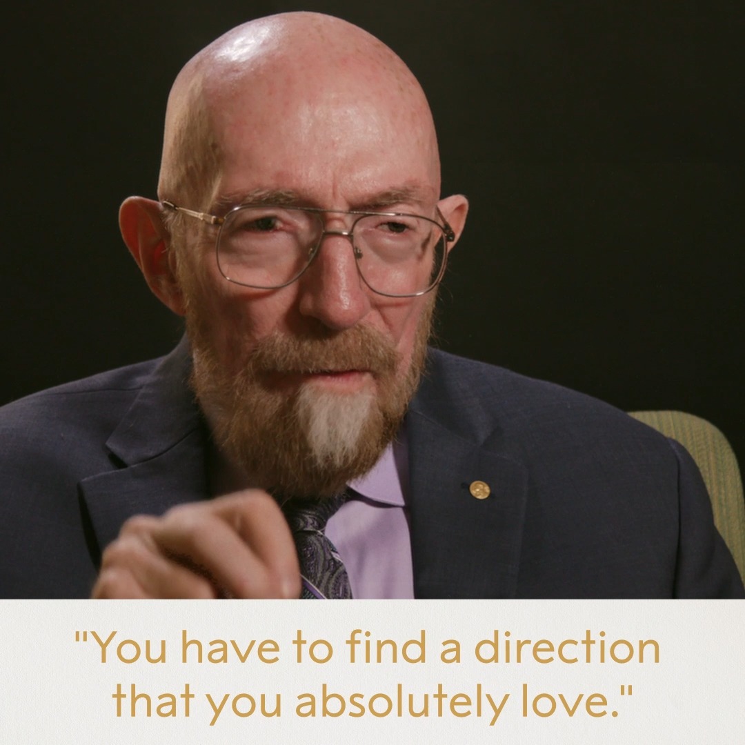 "Do what you love and do what you think you're good at" What is your best tip for success in work and life? #NobelPrize