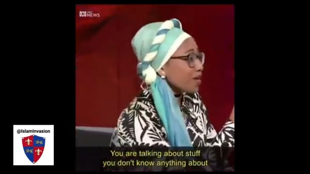 "We have Australian law, not Sharia law!!" Muslim stuttering while promoting Sharia law is getting shut down! Can you hear the crowd laughing in the background?...