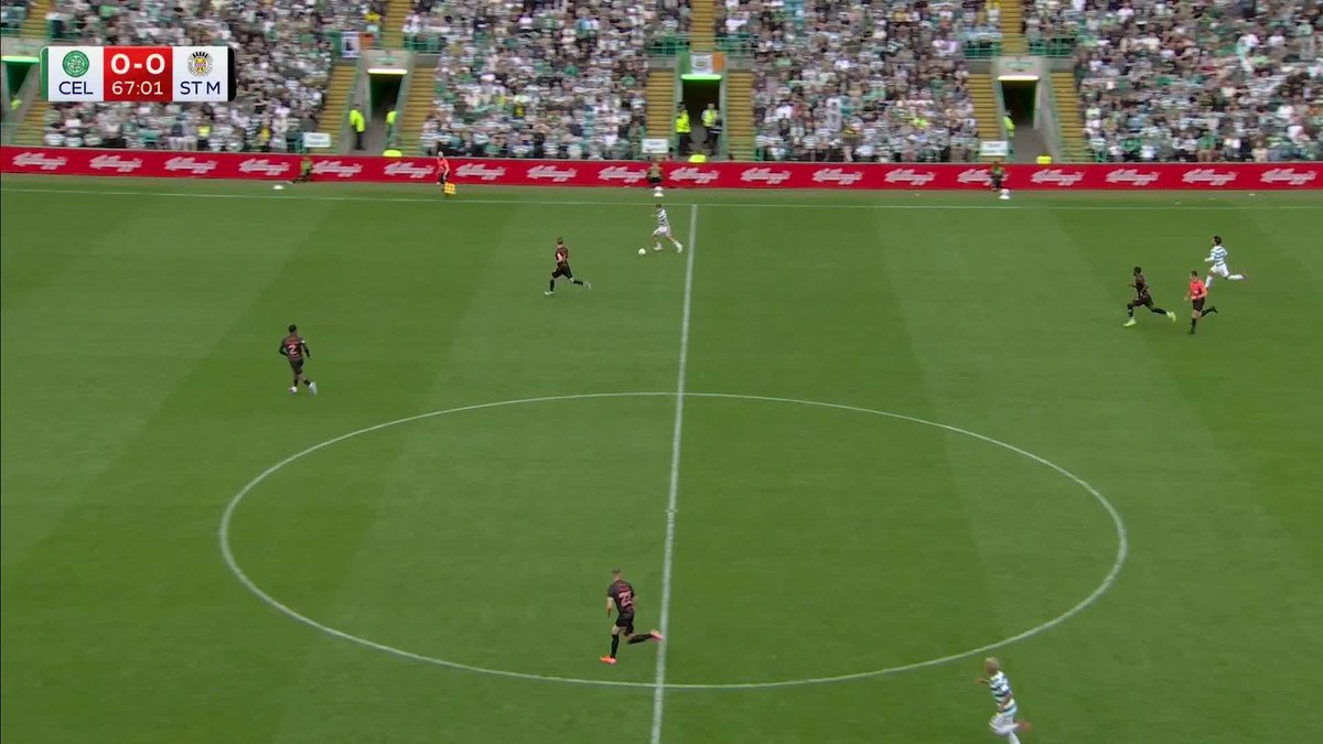 ❌ Celtic captain Callum McGregor thought he had fired his side ahead, only for a VAR check to rule it out for handball ⤵️