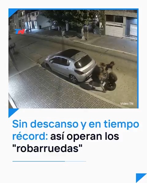 EN MENOS DE 10 SEGUNDOS | Los "robarruedas" no se detienen: operan de manera coordinada, en equipo y con precisión quirúrgica. En 2024, se reportaron 6400 robos de neumáticos en el AMBA, sin contar los casos en los que no se realiza la denuncia. Una modalidad que no da descanso.