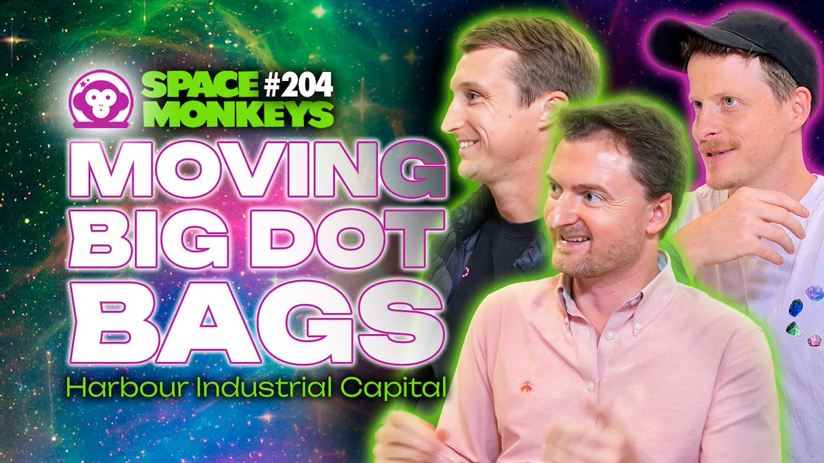 S P A C E M O N K E Y S ˄͎ Podcast Moving Big DOT Bags → Harbour Industrial Capital feat. Max Rebol & Mario Altenburger w/ Jay Chrawnna Show Notes: Discover how Harbour Industrial Capital (HIC) is revolutionizing the Polkadot ecosystem with their funds dedicated to ecosystem project development! In this episode of Space Monkeys, HIC’s CEO Max Rebol and CIO Mario Altenburger reveal their dual strategy of venture capital investments and liquidity provision through tokens in projects like Mandala Chain, Xcavate, and peaq. Learn how Fund II differs from Fund I, their focus on global projects with an Asian foundation, and why they’re bullish on Polkadot’s JAM upgrade, DeFi, RWAs, gaming, and government services. From supporting parachain auctions to driving Web3 innovation, HIC is positioning itself as a lead investor in Polkadot’s next big wave. Don’t miss insights into their investment process, the role of liquidity pools like Hydration, and their vision for Polkadot’s future! Jump in ↯ 0:00 Fund I vs II 2:34 Polkadot Wins 7:46 DOT Position 8:55 Creating HIC 12:29 JAM (is not priced in) 13:14 Big DOT Investors 16:59 East vs. West 21:17 Investing Lessons Move bags - follow The Kus! ↖️