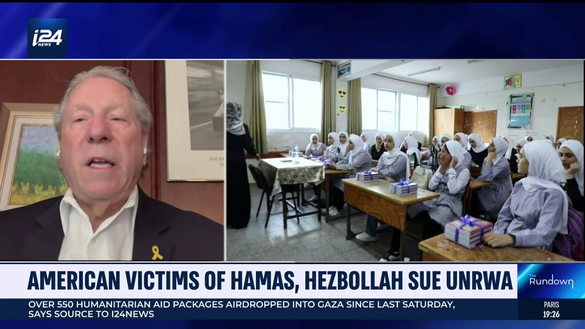 "Even before October 7, it was clear to us that UNRWA was an agency promoting hate in its schools, indoctrinating those who aspired to become martyrs. UNRWA must be challenged in U.S. courts." Richard D. Heideman on The Rundown