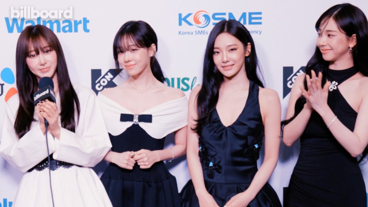 .aespa chat with Billboard at #KCON LA about pushing boundaries and loving their fans ❤️