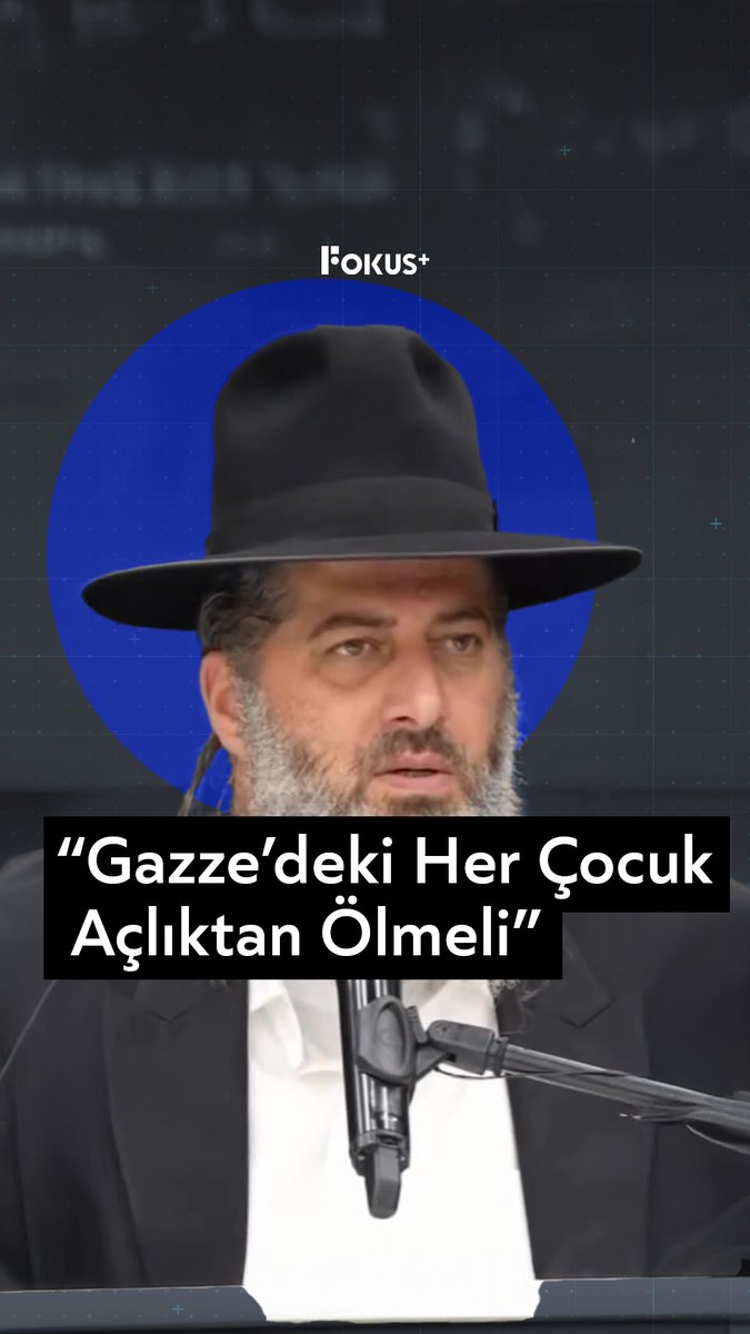 ➕ "Bugünün çocukları olsalar da geleceğin teröristlerine acıyan kahrolsun, aç kalsınlar!" ▪️ İsrailli haham Ronen Shaulov, Gazze'deki çocuklar dahil herkesin açlıktan ölmesini istediğini açıkladı.
