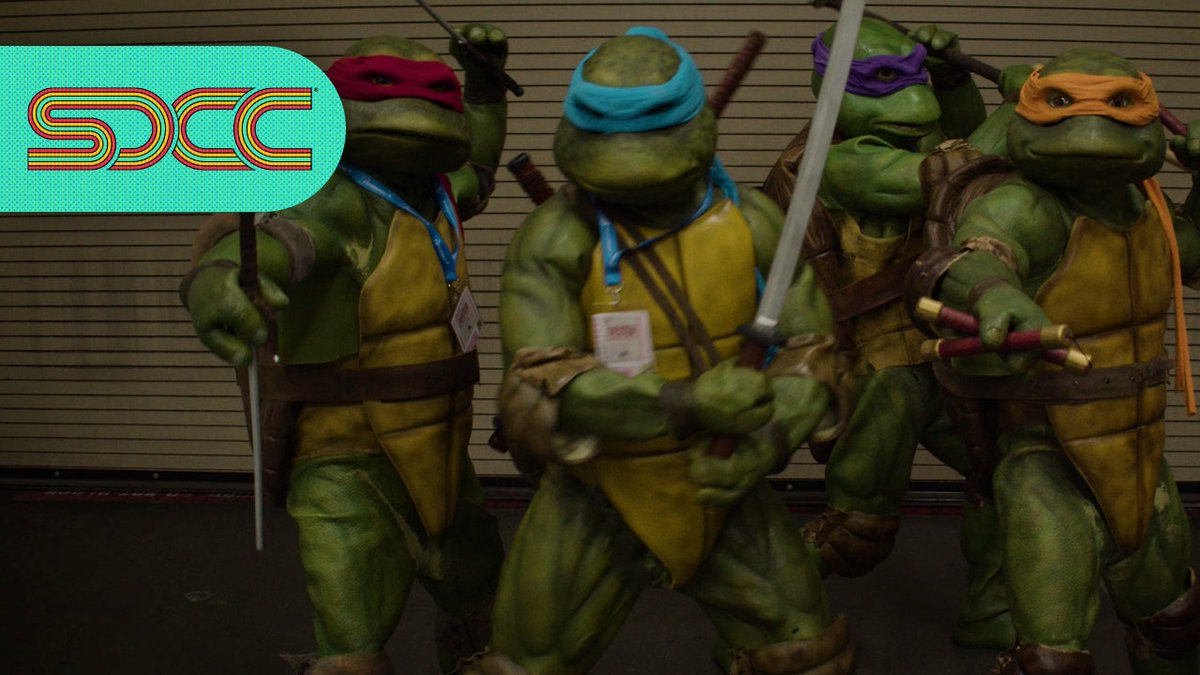 The Teenage Mutant Ninja Turtles took over #SDCC! Check out their adventures (and misadventures) at the world's biggest pop culture convention. Go to to get tickets for the 35th anniversary re-release of the 1990 TMNTby Fathom Entertainment.