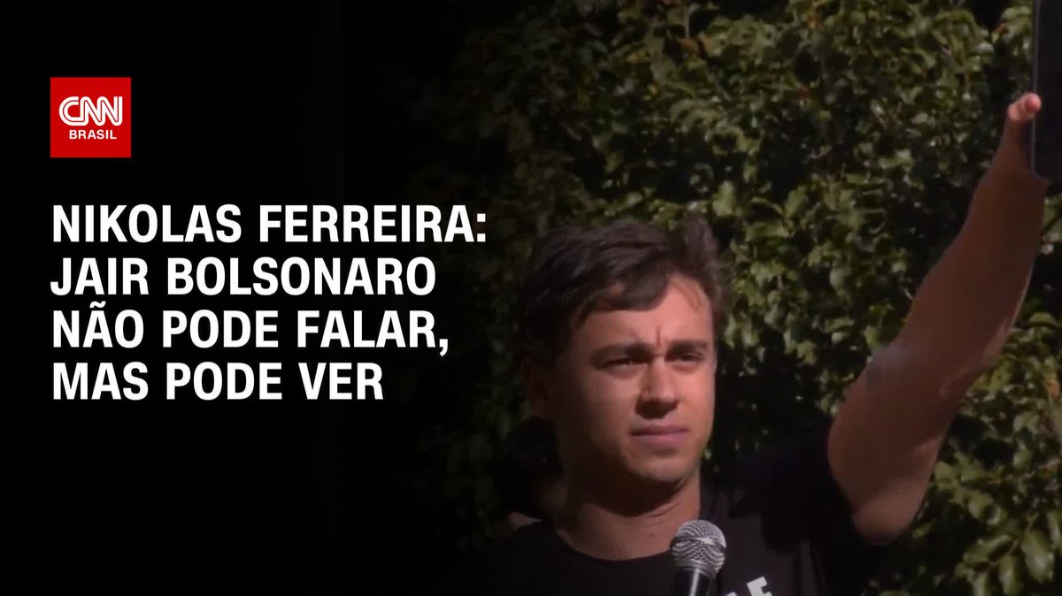 Nikolas: Jair Bolsonaro não pode falar, mas pode ver; assista #AgoraCNN