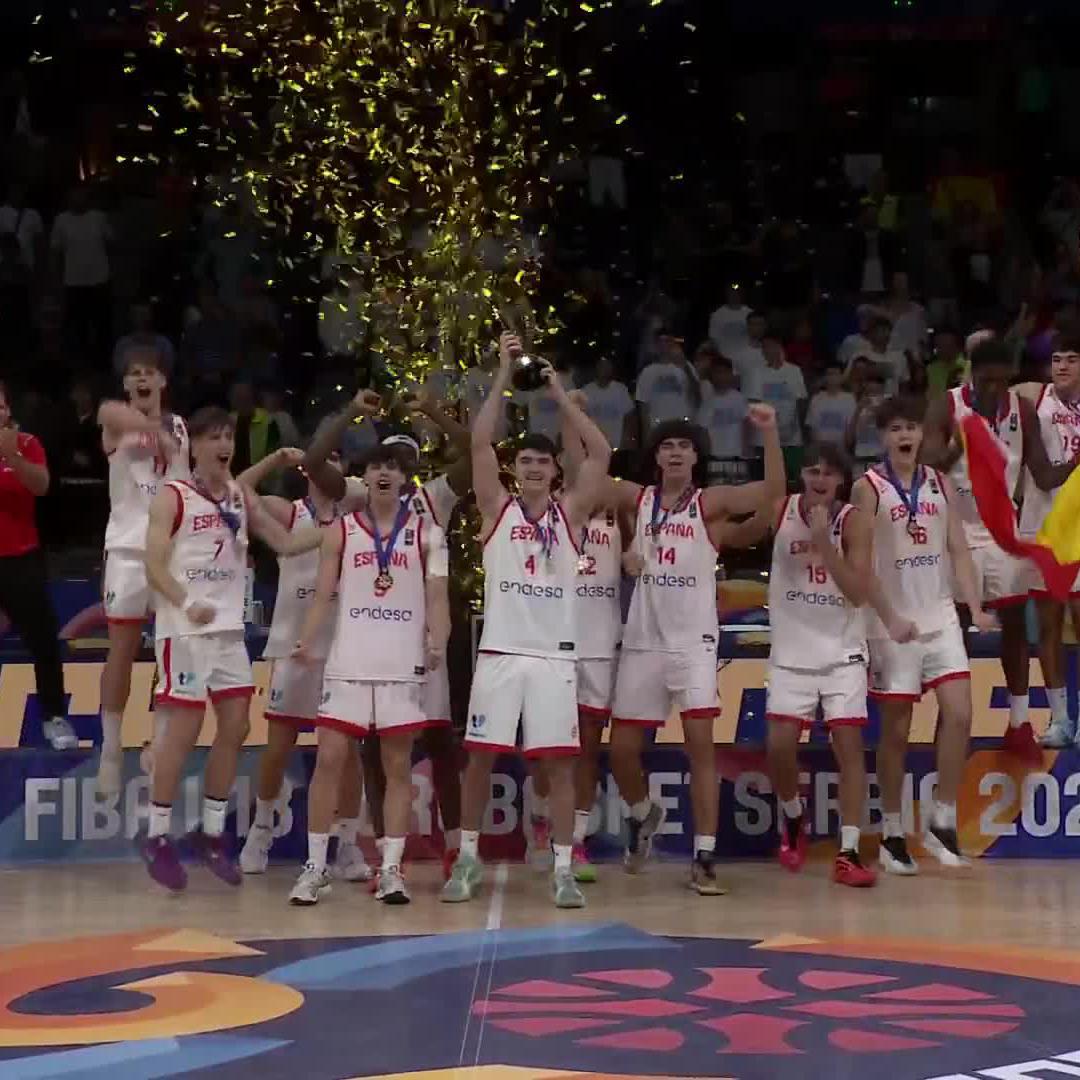 🏆CAMPEONES🏆 🇪🇸 España levanta el título como campeón del Eurobasket U18
