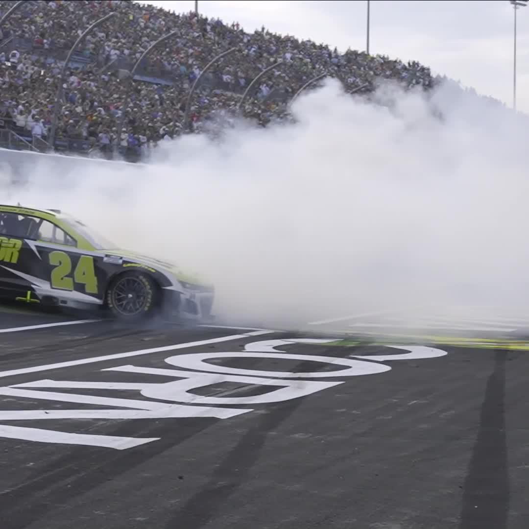 He had enough fuel for the burnout. 😏