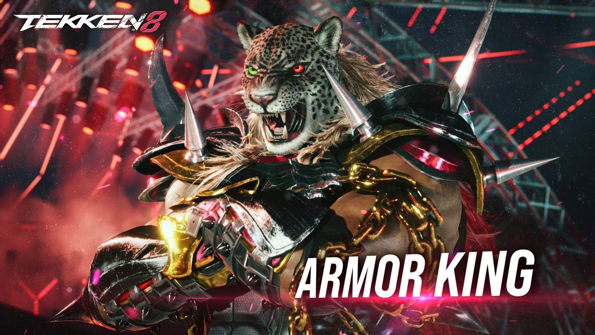 🤜#鉄拳8 シーズン2 第3弾追加キャラ “惡の華” ◤ アーマーキング ◢ ゲームプレイトレイラーを公開😼 激しい踏みつけに、毒霧での不意打ちなど 乱れ舞う技に注目👀 新たにデザインされた プリセット衣装も要チェック👇