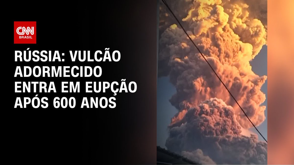 🚨ATENÇÃO: Vulcão entra em erupção na Rússia após mais de 600 anos.