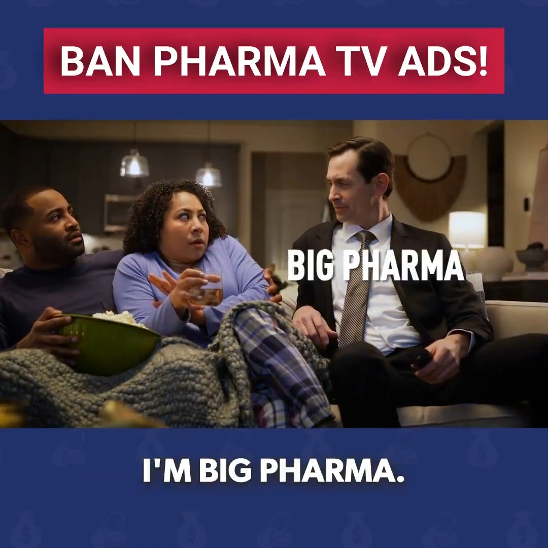 Big Pharma shells out $10+ BILLION every year on ads. Their goal? Not to educate consumers, but to buy off the media. Big Pharma knows the networks won't bite the hand that feeds them. 🚨 Add your name to a list of Americans demanding that Congress take action: